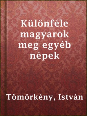 cover image of Különféle magyarok meg egyéb népek